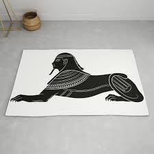 mythical creatures of ancient egypt rug