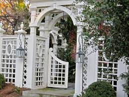 White Gate And Arbor Garden Gate