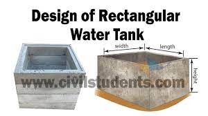 design of rectangular water tank you