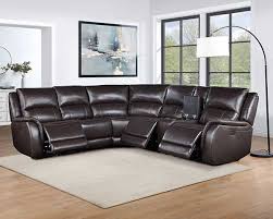 6 Piece Faux Leather Sofa Sectional