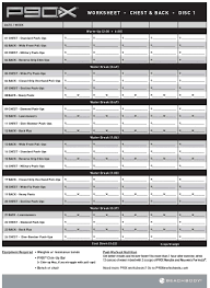 p90x chest and back workout free