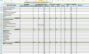 Construction Estimating Spreadsheet Free Estimate Forms Templates