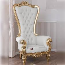 back throne gold leaf ons chair