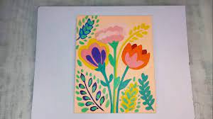 Acrylic Flower Painting