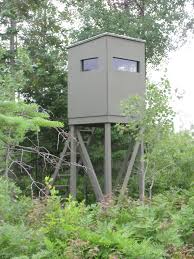 Get ready for the hunting seasons by building this hunting blind will make you easily hide to choose the target for accurate shooting. Front And Side View Of Our First Homemade Tower Stand D Deer Stand Hunting Stands Tower Deer Stands