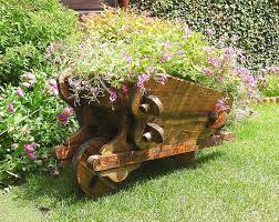 Wheelbarrow Planter Wooden Wheelbarrow