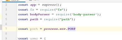 process env variables are not resolved