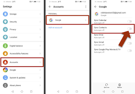 to sync outlook contacts to android