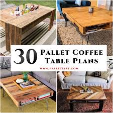 30 Free Diy Pallet Coffee Table Plans