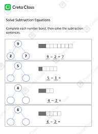 Solve Subtraction Equations 55 Creta