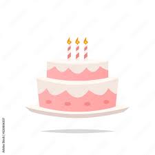 birthday cake cartoon vector stock