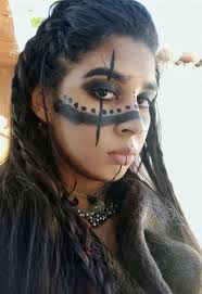 viking warrior woman makeup look peakd