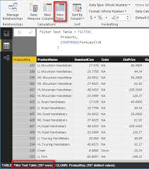 new table feature in power bi