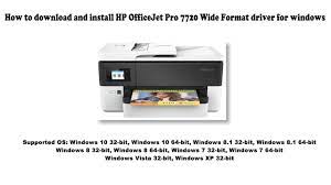 We have the most supported printer drivers epson product being available for free download. How To Download And Install Hp Officejet Pro 7720 Wide Format Driver Windows 10 8 1 8 7 Vista X Youtube
