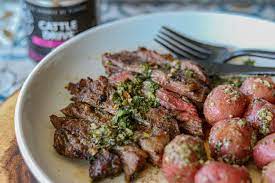 grilled skirt steak with chimichurri