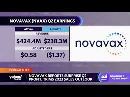 novavax stock closes lower despite q2