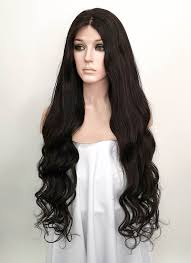 Jennifer morrison layered long hairstyle. 30 Long Wavy Black Lace Front Brazilian Natural Hair Wig Hh147 Wifhair