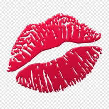 red lips ilration emoji kiss