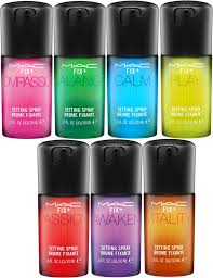 the new mac scented fix sprays are