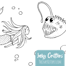 You can use our amazing online tool to color and edit the following angler fish coloring pages. This Week Of Inky Critters August 10 The Inky Octopus