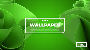 wallpaper desktop abstract 3d green color
