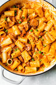Italian sausage and pasta is a magical combo. Italian Chicken Sausage Pasta The Almond Eater