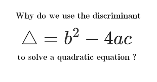 Discriminant Of A Quadratic Equation