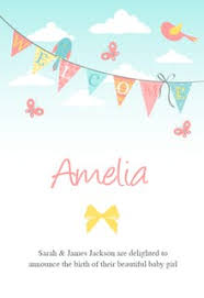 Announcement Card Templates Free Greetings Island