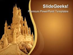 Sand Castle Architecture Powerpoint Templates And Powerpoint