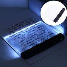 Amazon Com Led Reading Book Lights Tuscom Wedge Eye Protect Flat Plate Night Light Panel Book Reading Lamp Paperback Night Vision For Books Detachable Page Clip Home Improvement