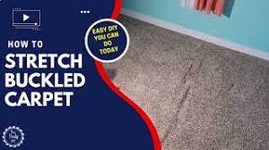 how to stretch buckled carpet easy