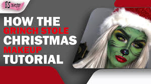 grinch stole christmas makeup tutorial