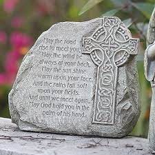 Garden Stone With Celtic Cross