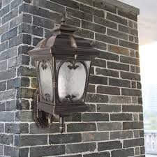 lantern clear texture glass wall lamp