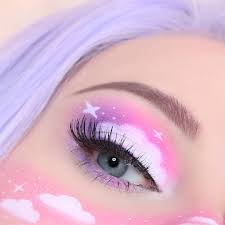 cloud eye makeup is the fluffy dreamy