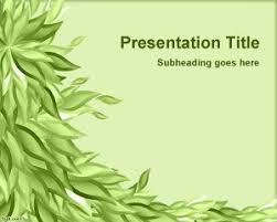 Leaves Powerpoint Templates