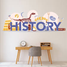 History Logo Classroom School Wall Sticker