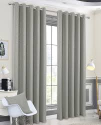 dotty grey blackout eyelet curtains