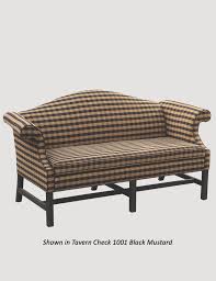 formal camelback sofa american