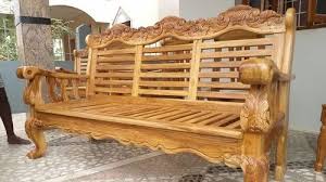 wooden modern three seater sofa living