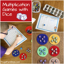 Ask one player at a time to roll all of the dice. Multiplication Games With Dice Frugal Fun For Boys And Girls