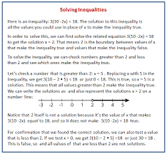 Efficiently Solving Inequalities