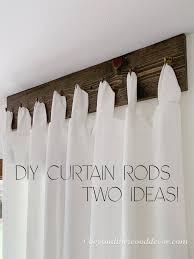 Curtain rods are so expensive, especially when you think about the fact that it's just a stick that holds up fabric. Diy Curtain Rods