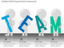 Al Team Text On Ant Back For Teamwork Powerpoint Template