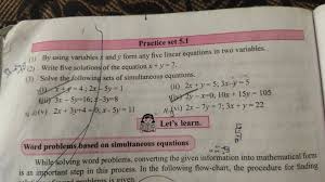 Form Any Five Linear Equations
