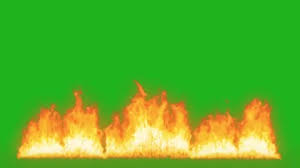 Green Screen Fire Stock Footage