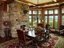 rustic dining room western interior design