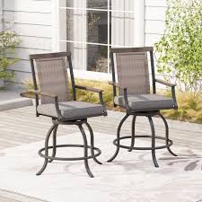 Metal Bar Stool Patio Chairs For