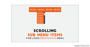 scrolling sub menu items for long