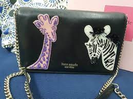 kate spade safari chain wallet nwt